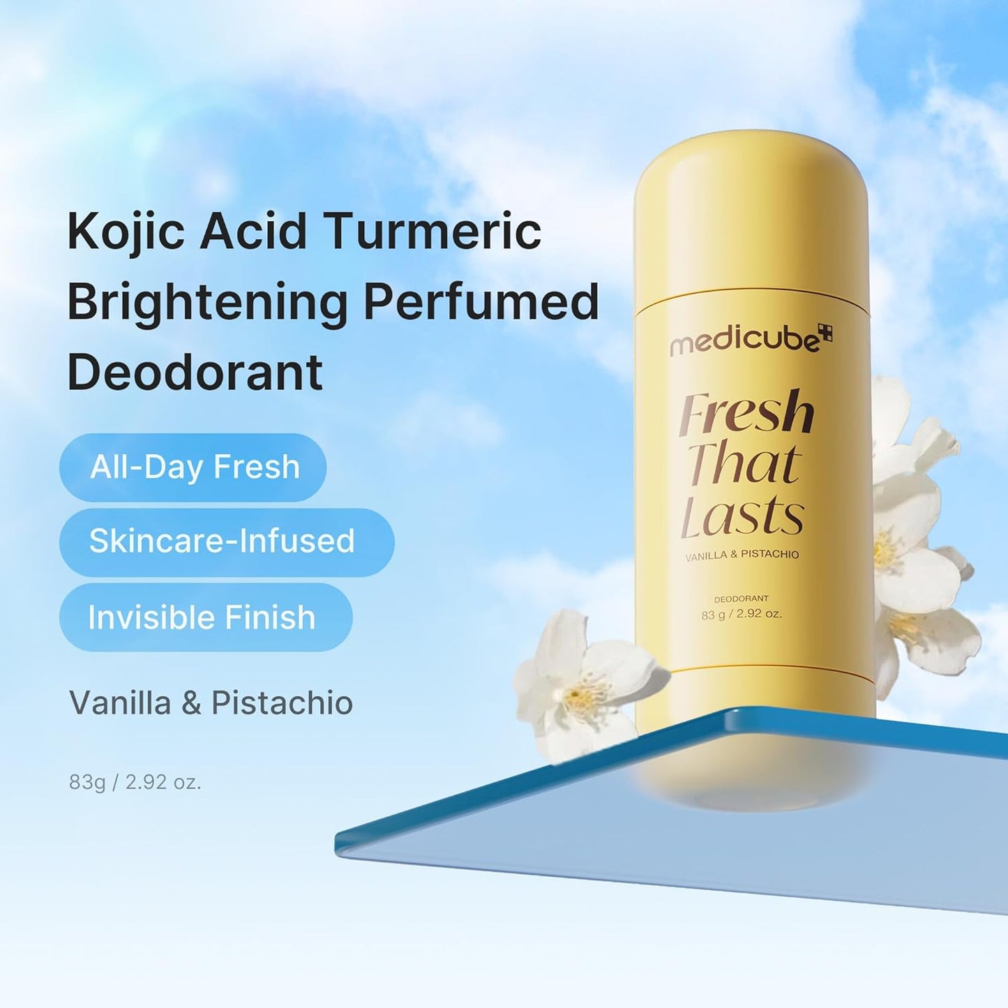 Kojic Acid Brightening Deodorant (Vanilla & Pistachio)